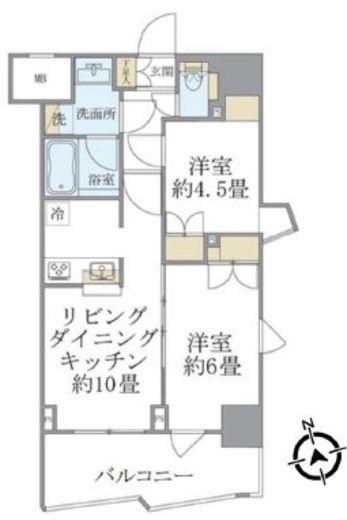 Soleado早稲田 201 間取り図