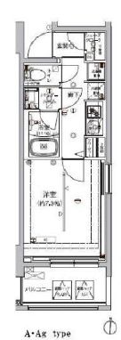 アルテシモクレア 401 間取り図