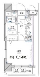 グリフィン横浜・桜木町参番館 4階 間取り図