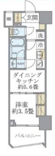 Soleado早稲田 1103 間取り図