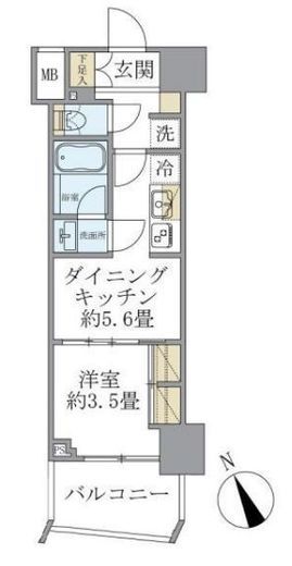 Soleado早稲田 1303 間取り図