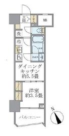 Soleado早稲田 204 間取り図