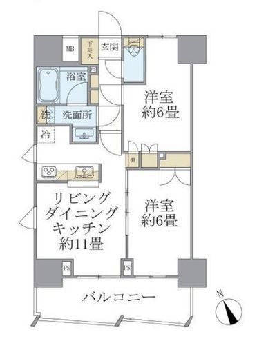 Soleado早稲田 805 間取り図
