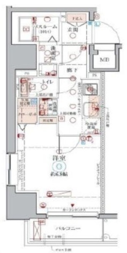 クレヴィスタ元浅草 6階 間取り図