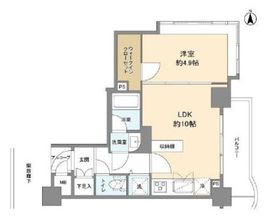 アールケープラザ横浜Ⅲ 10階 間取り図