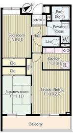 パークセリタ二子玉川 308 間取り図