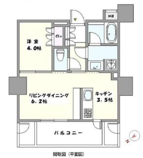 グローリオ吉祥寺本町 6階 間取り図