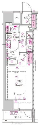ベルシード西巣鴨 9階 間取り図