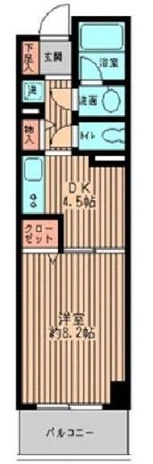 センターステージ 410 間取り図