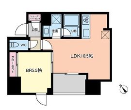 プライマル築地 601 間取り図