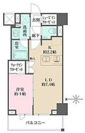 ザ・パークワンズ深川門前仲町 6階 間取り図