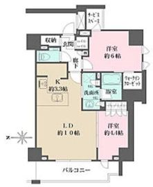 ザ・パークワンズ深川門前仲町 2階 間取り図