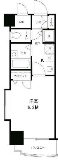 パークヒルズ元住吉 204 間取り図