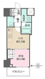 ザ・パークワンズ深川門前仲町 3階 間取り図