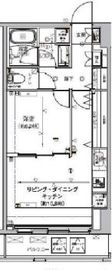 アルテシモクレア 604 間取り図