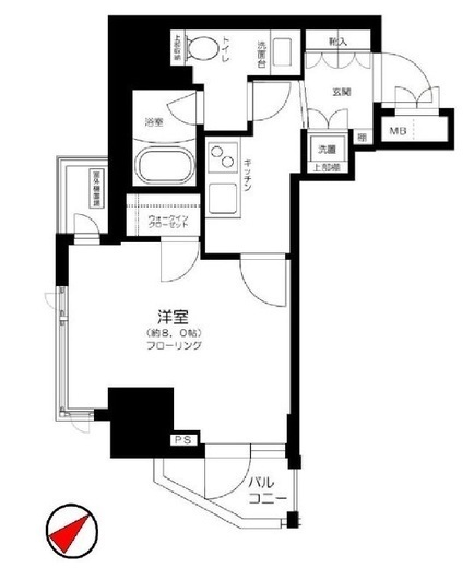 コンシェリア池袋クロッシア 13階 間取り図