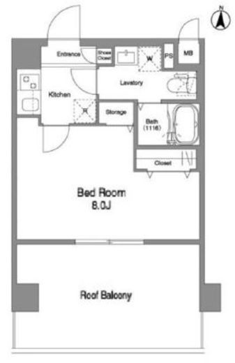 コンフォリア北池袋 1102 間取り図