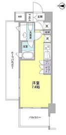 リバーレ蒲田仲六郷 603 間取り図