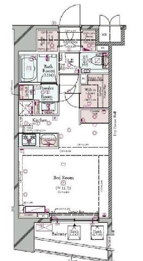 コンシェリア渋谷笹塚PREMIUM VIEW 6階 間取り図