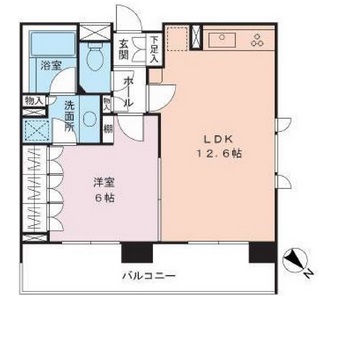 ファミールグランスイートTHE赤坂 8階 間取り図