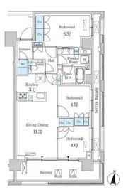 オアーゼ池上テラス 401 間取り図