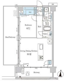 オアーゼ池上テラス 904 間取り図