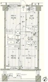 コスモリード西馬込 602 間取り図