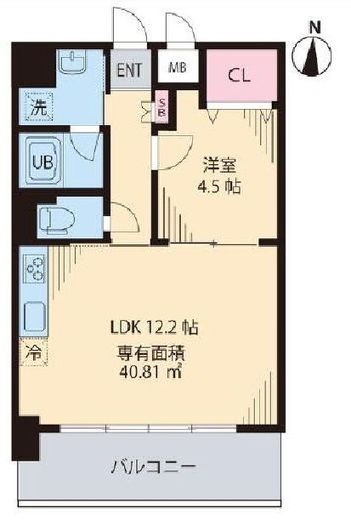 ソルジェンテ中野 902 間取り図
