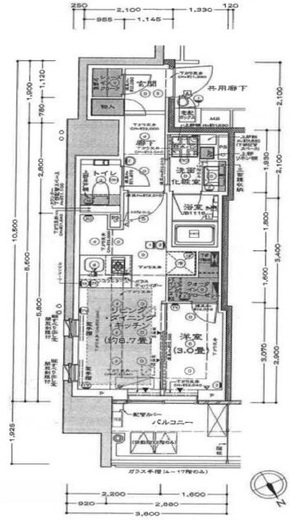 プラウド五反田 2階 間取り図