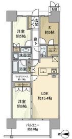 MJR深川住吉 6階 間取り図