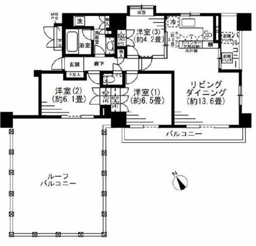 パラッシオ目黒不動前 9階 間取り図