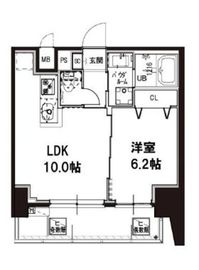 メゾンドアーク南大井 9階 間取り図