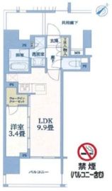 ブラントン蔵前 2階 間取り図