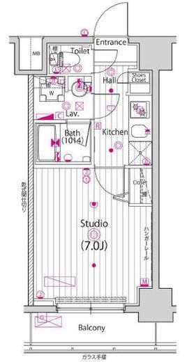 ガーラ・ステージ横濱関内 4階 間取り図