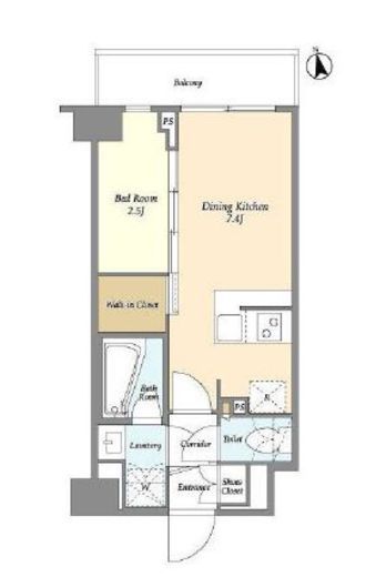 La Douceur志茂 (ラドゥセール志茂) 805 間取り図