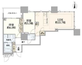 ドゥ・トゥール 29階 間取り図