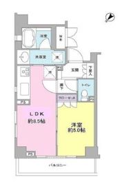 サンピエス根津 208 間取り図