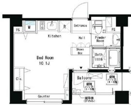 パークアクシス横浜井土ヶ谷 214 間取り図