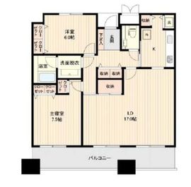 リバーサイド隅田セントラルタワーパレス 2302 間取り図