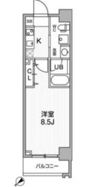 リテラス三軒茶屋サウス 8階 間取り図