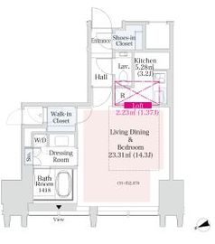 ラ・トゥール新宿グランド 3906 間取り図