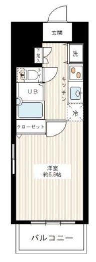 グランド・ガーラ横濱山下町 11階 間取り図