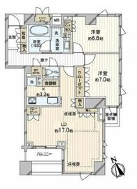 プラウド市ヶ谷仲之町ヒルトップ 4階 間取り図