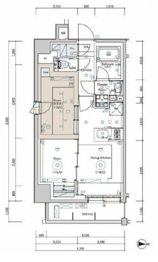 SYFORME TAKADANOBABAⅡ (シーフォルム高田馬場Ⅱ) 2階 間取り図