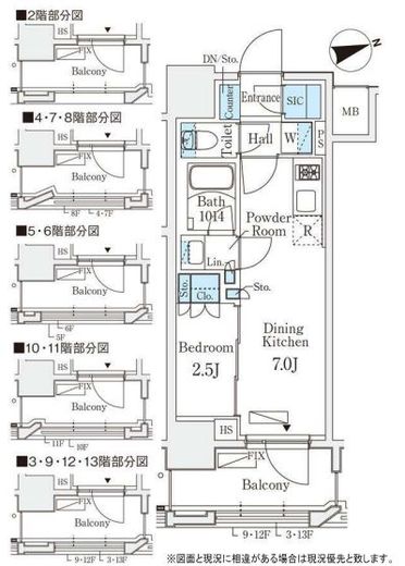 リビオメゾン御茶ノ水EAST 1002 間取り図