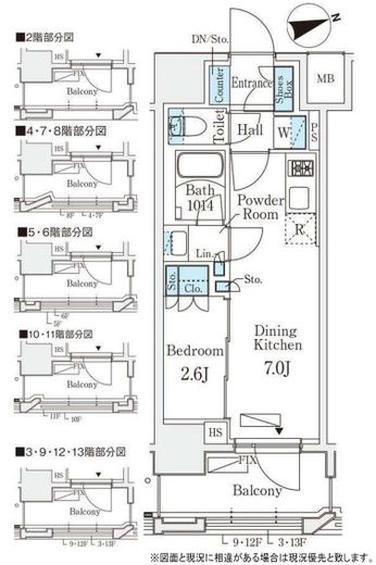 リビオメゾン御茶ノ水EAST 1104 間取り図