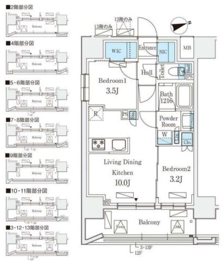 リビオメゾン御茶ノ水EAST 1005 間取り図
