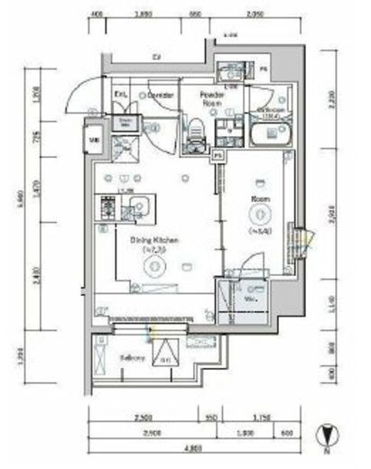 SYFORME TAKADANOBABAⅡ (シーフォルム高田馬場Ⅱ) 5階 間取り図