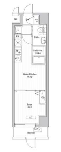アーバンパーク志村坂上 204 間取り図