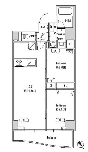 GRAN PASEO田端Ⅱ (グランパセオ田端2) 1101 間取り図